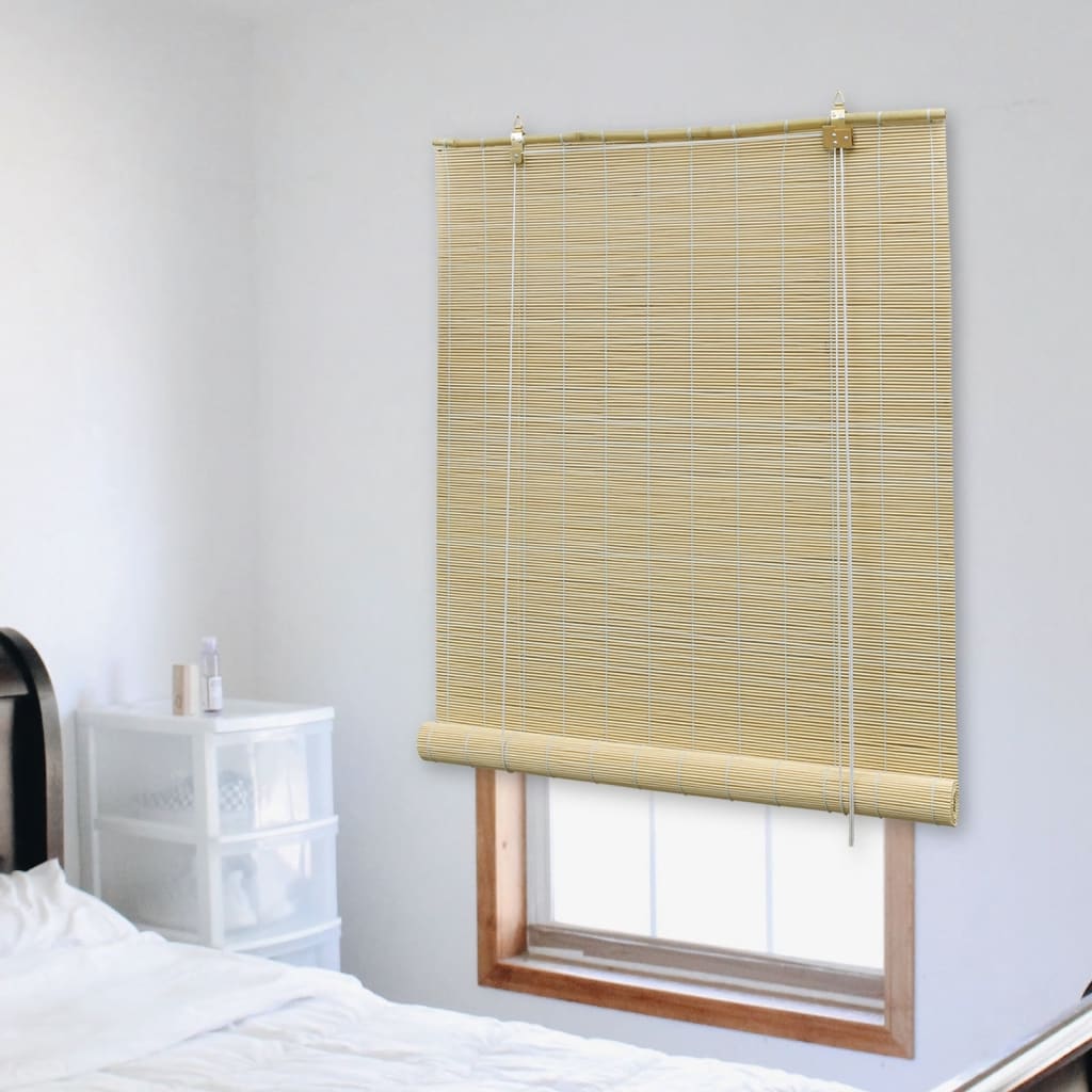 Roller Blind Bamboo 140x220 cm Natural